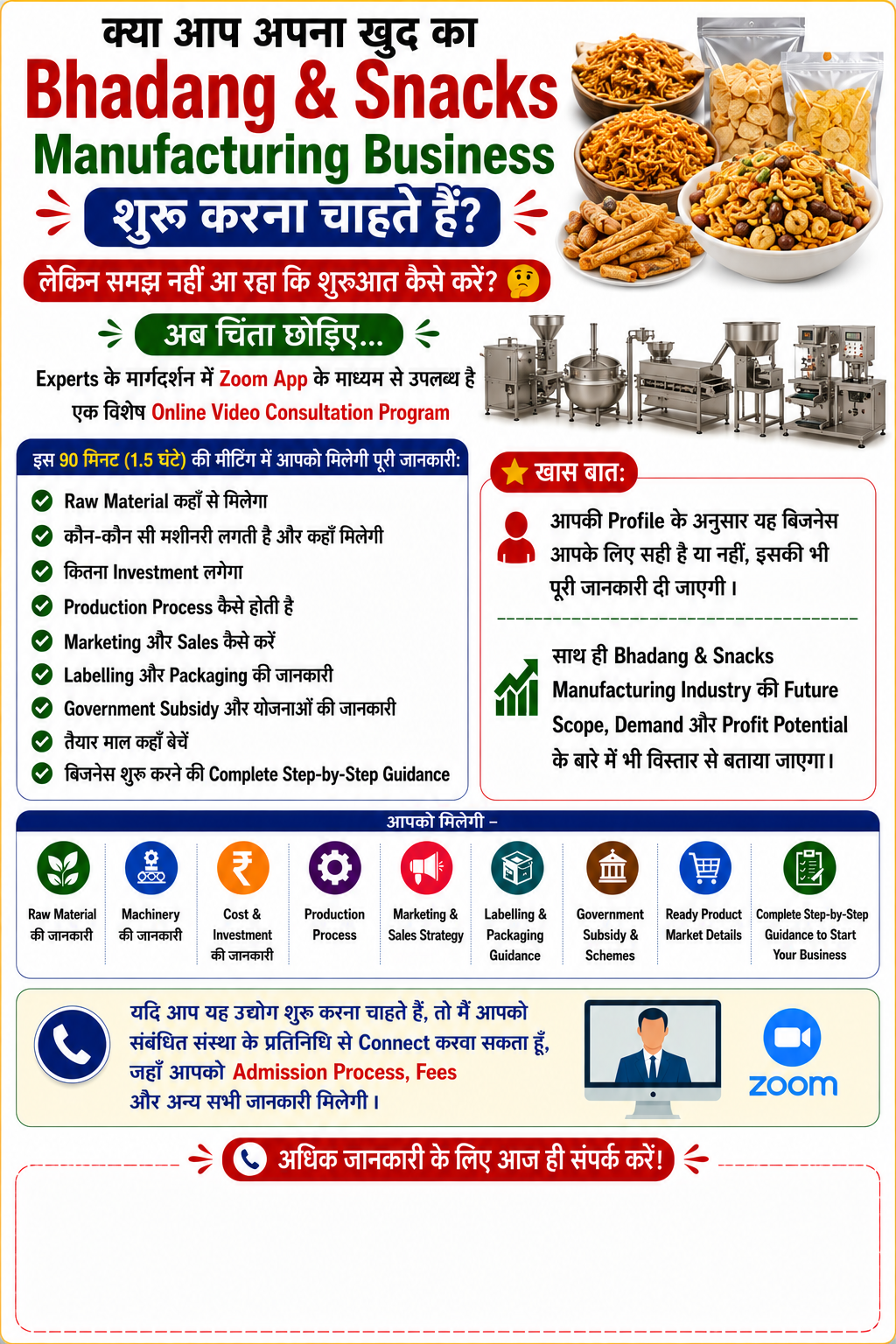 Bhadang and Snacks Manufacturing Business
