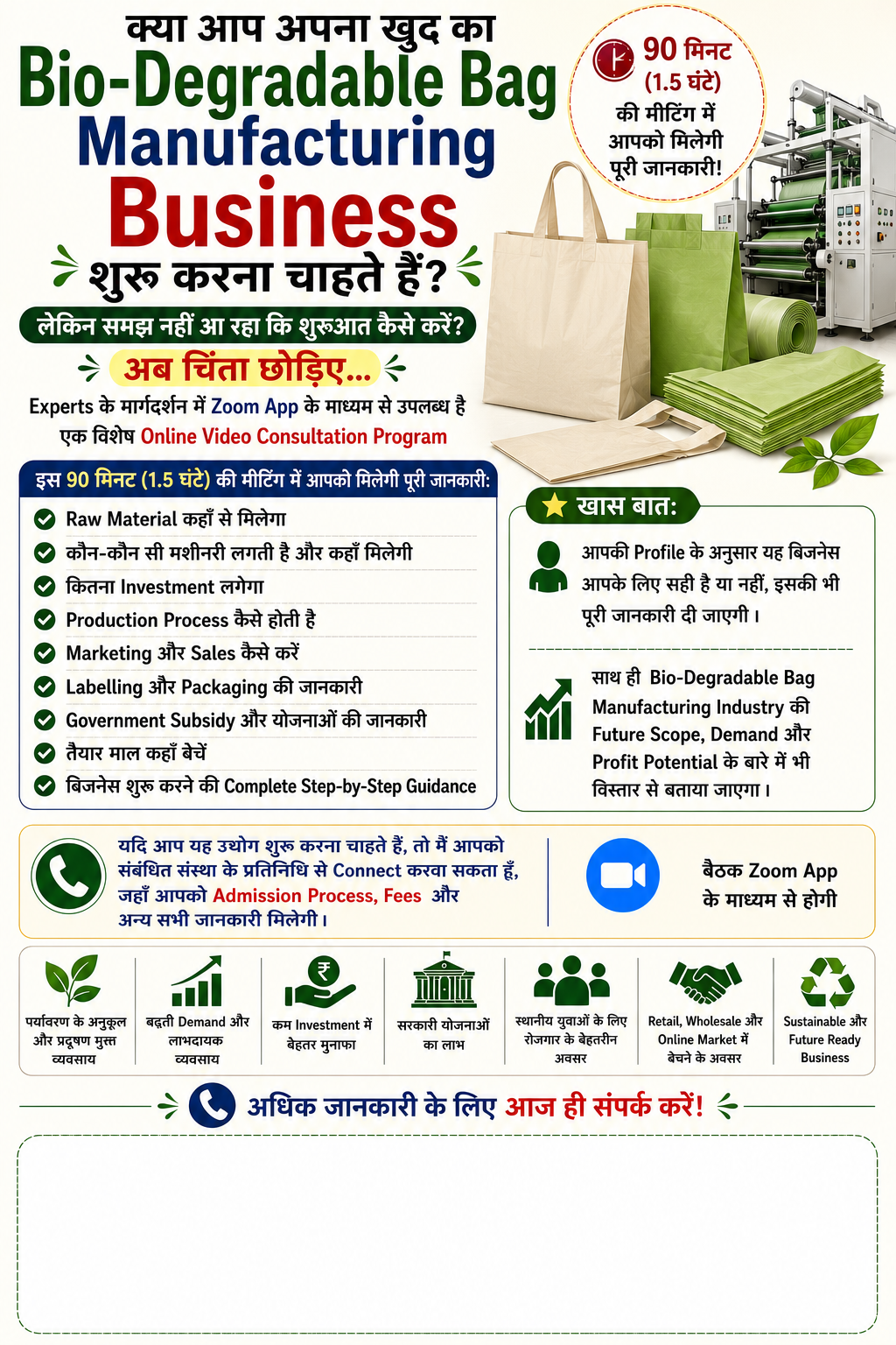 Bio Degredable Bag Manufacturing Business