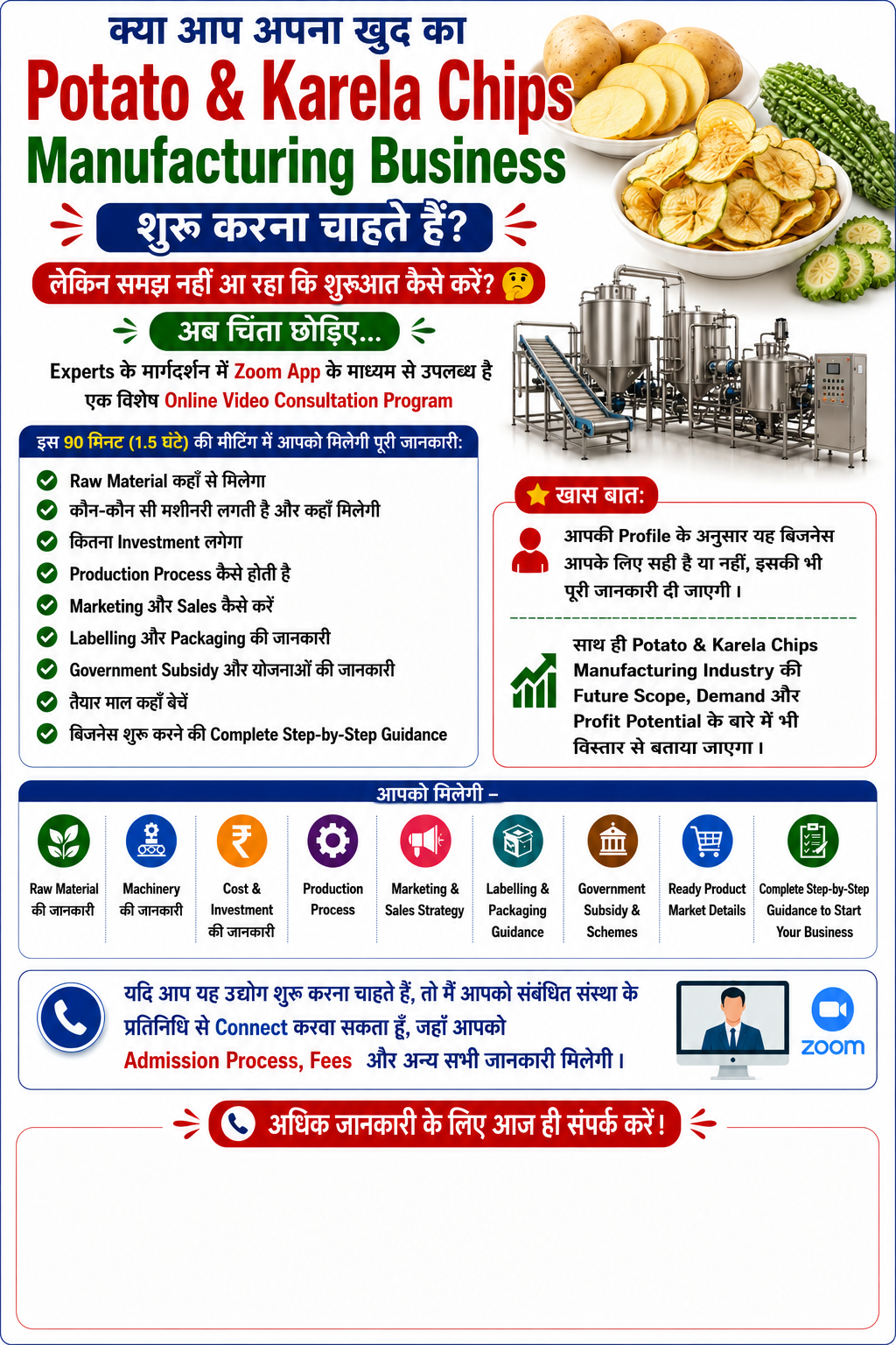 Potato & Karle Chips Manufacturing Business