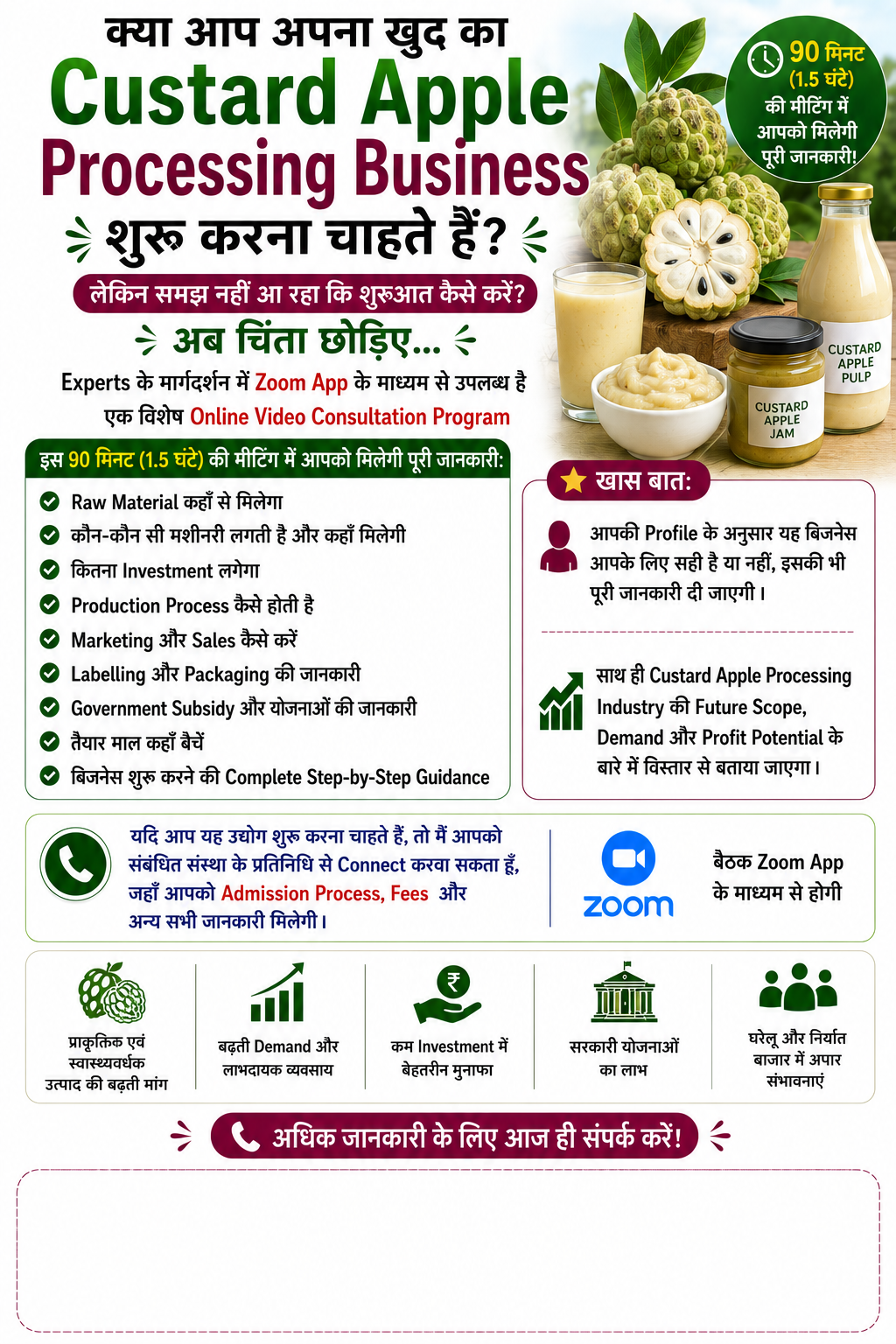 Custard Apple Processing Business