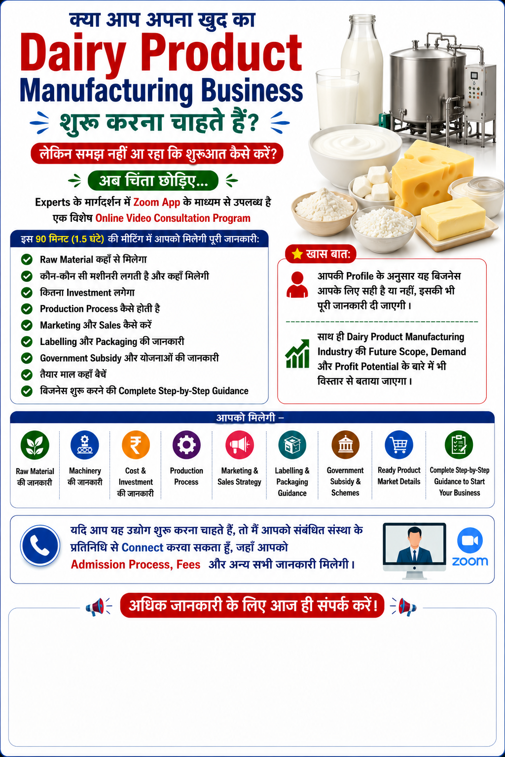 Dairy Product Manufacturing Business