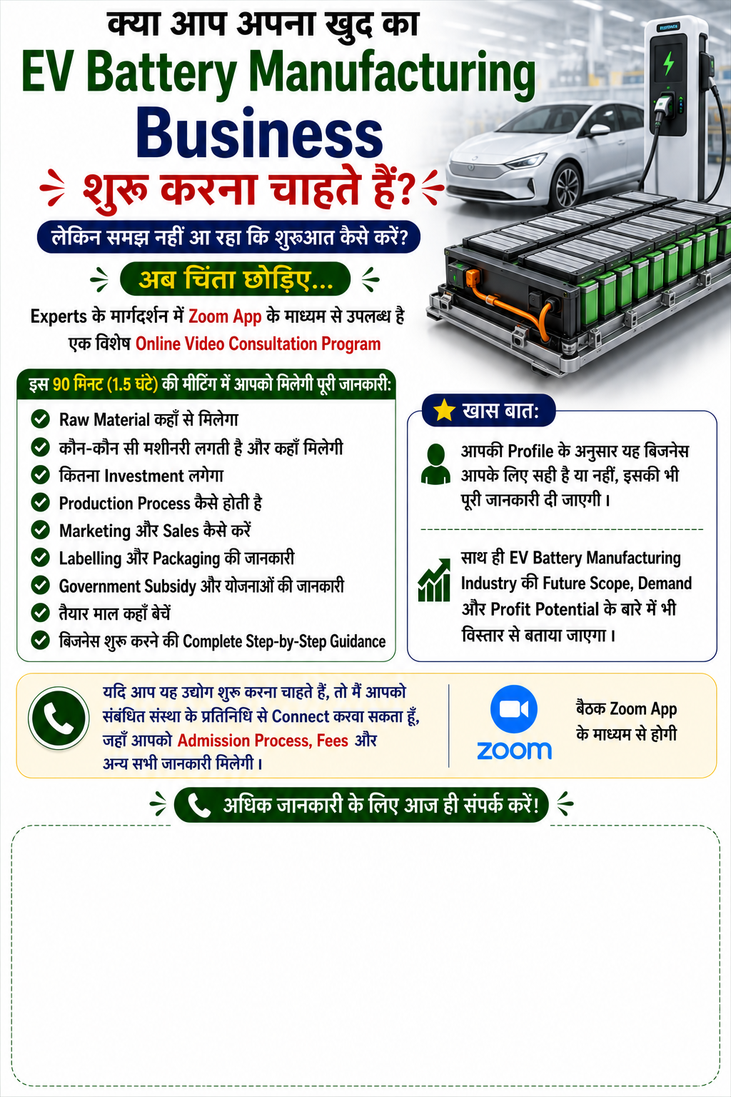 EV Battery Manufactuing Business