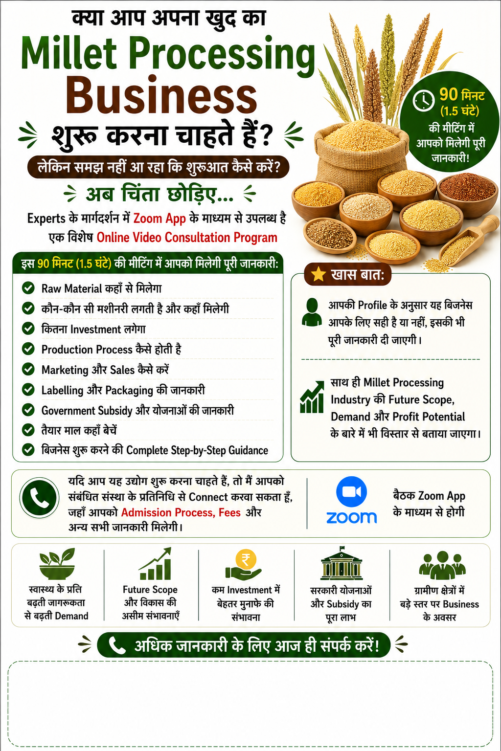 Millet Processing Business