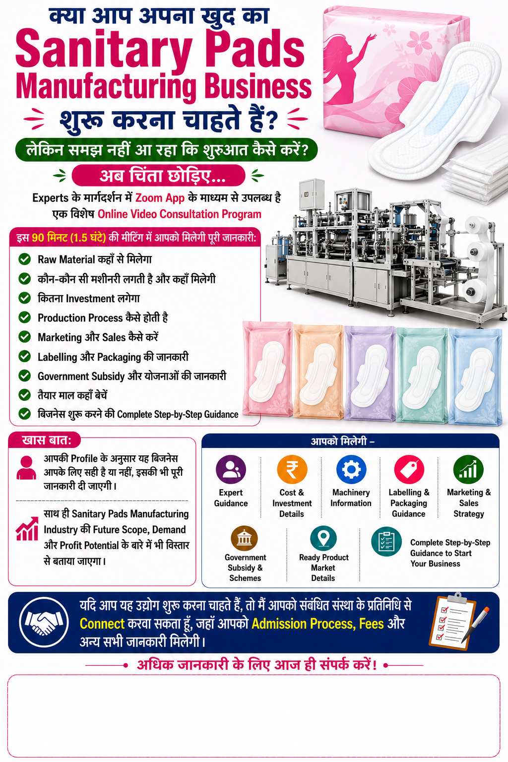 Sanitary Pads Manufacturing Business