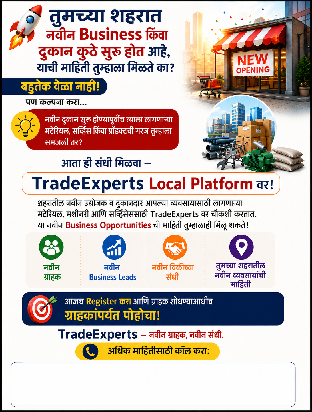 तुमच्या शहरात नवीन Business किंवा दुकान कुठे सुरू होत आहे, याची माहिती तुम्हाला मिळते का?